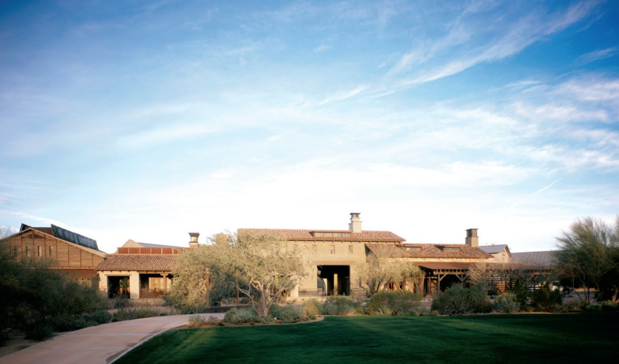 Market Street at DC Ranch — courtyard elevation with mature landscape